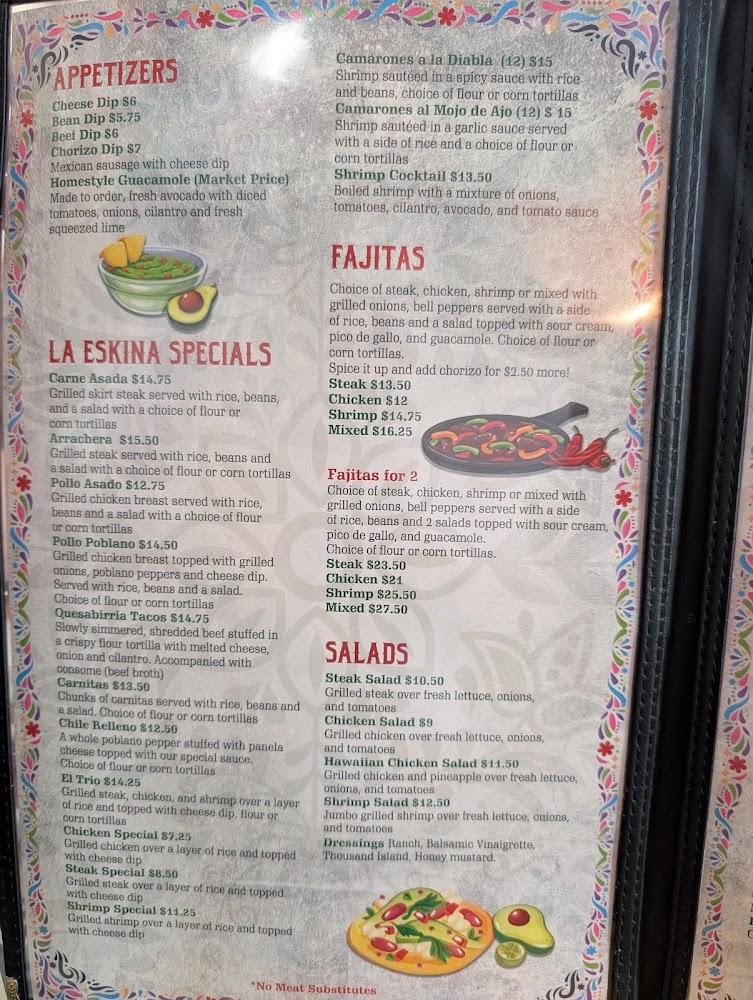 Taqueria La Eskina Menu image 2